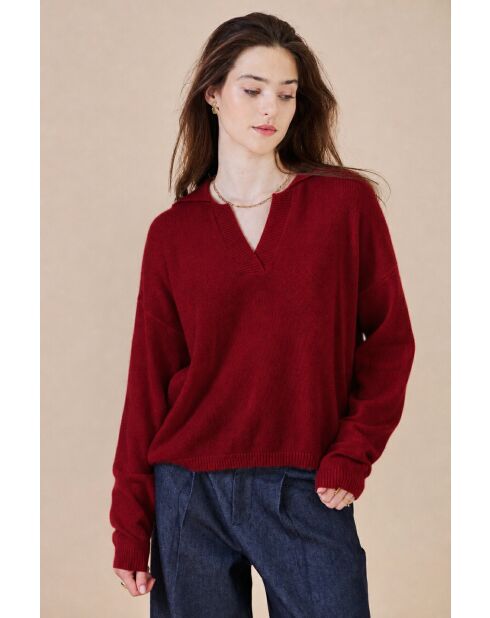 Pull Azélie rouge