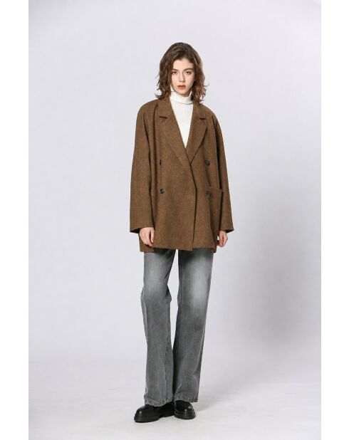 Manteau Mona marron