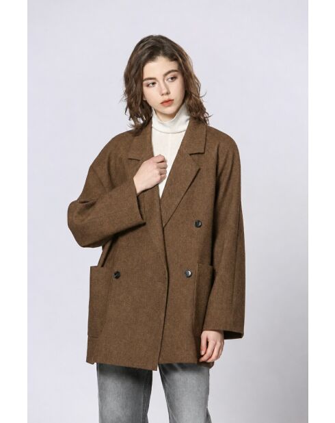 Manteau Mona marron