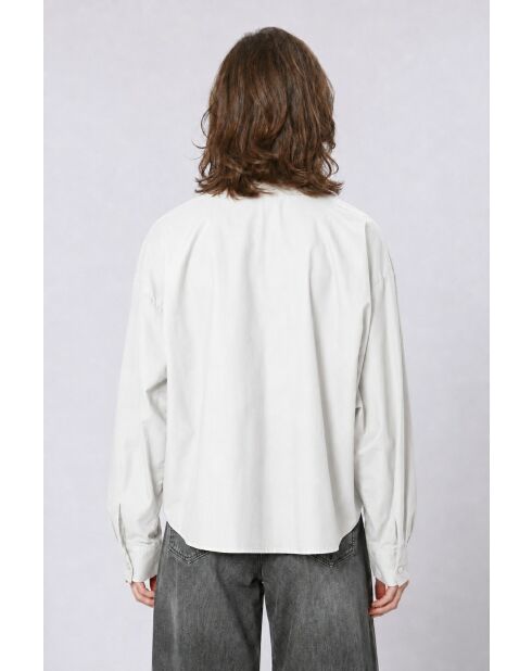 Chemise en coton Priscille blanche