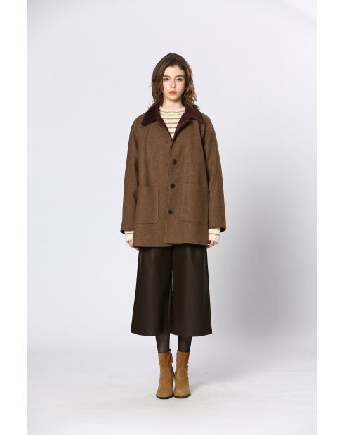 Manteau Zélie marron