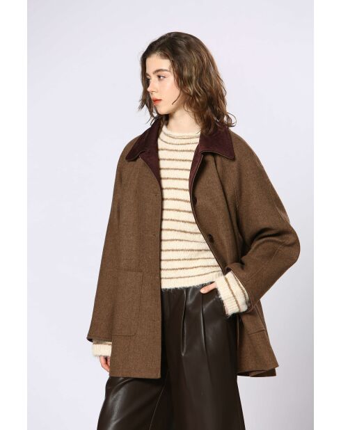 Manteau Zélie marron