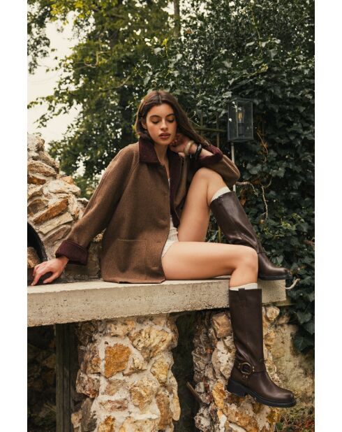 Manteau Zélie marron
