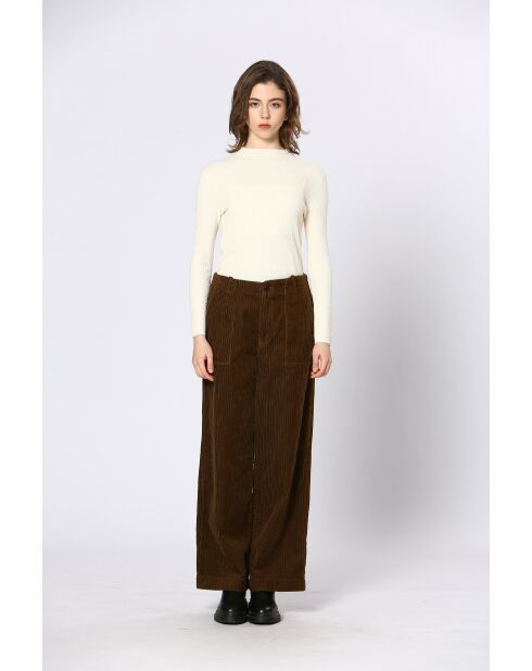 Khaki Yselle katoenen broek