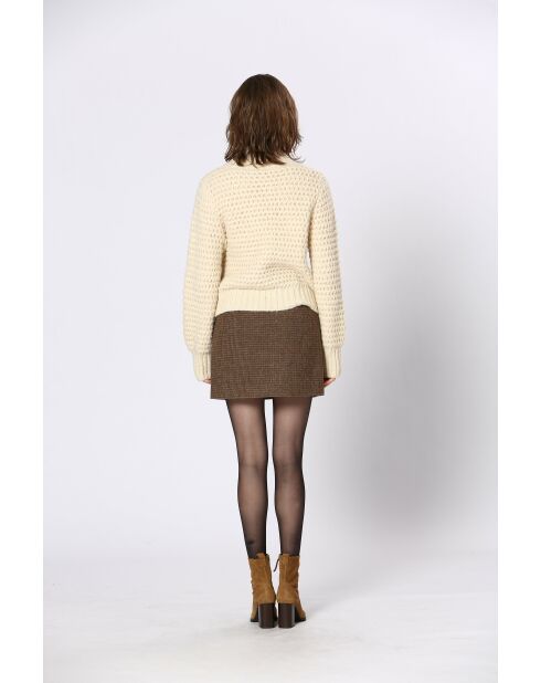 Cremefarbener Celeste-Pullover