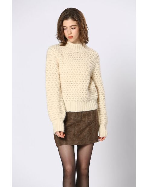 Cremefarbener Celeste-Pullover