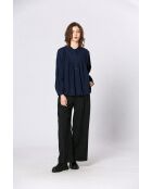 Donkerblauw katoenen hemd Isolda