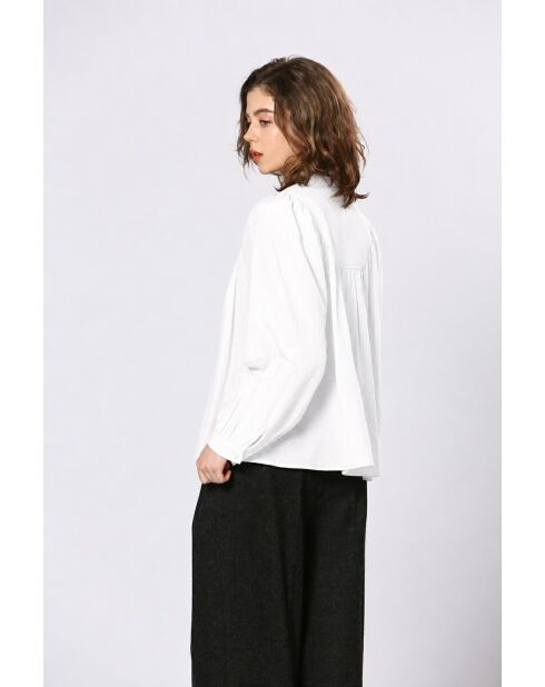 Chemise en coton Isolda blanche
