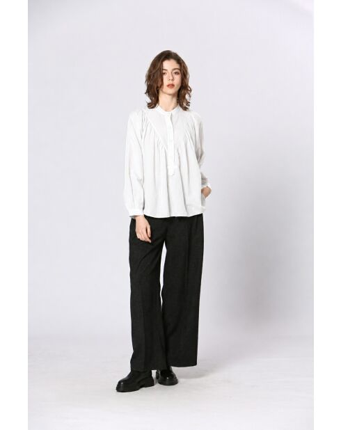 Chemise en coton Isolda blanche