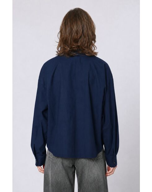 Chemise en coton Priscille marine