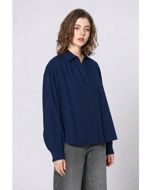 Chemise en coton Priscille marine