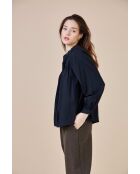 Isolda zwarte katoenen top