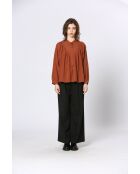 Top Isolda in cotone mattone