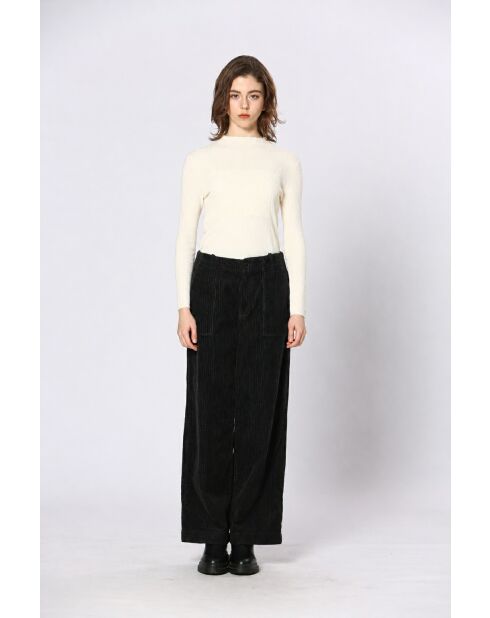 Schwarze Baumwollhose Yselle