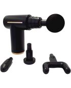 Pistolet de massage musculaire 6 vitesses réglables 6 têtes de massage modèle Smart Gun noir
