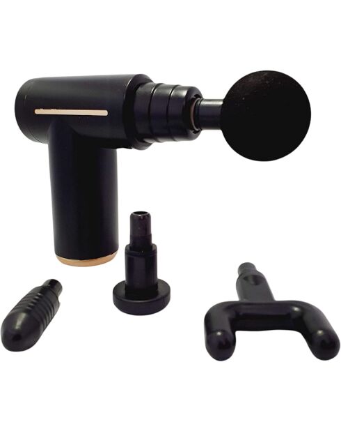 Pistolet de massage musculaire 6 vitesses réglables 6 têtes de massage modèle Smart Gun noir