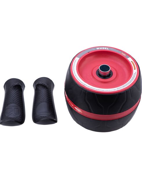 Roue abdominale multifonction modèle PerfectCarve noir/rouge