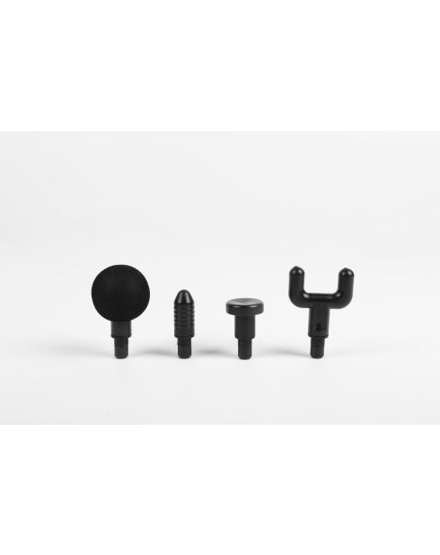 Pistolet de massage musculaire 6 vitesses réglables 3 en 1 masseur dos et cervicales poignée amovible modéle Move Gun gris