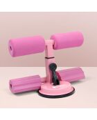 Barre de sol pour abdominaux Ventouse rose