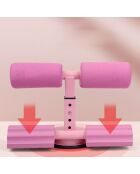 Barre de sol pour abdominaux Ventouse rose