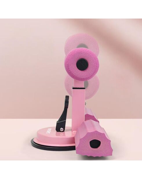 Barre de sol pour abdominaux Ventouse rose