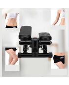 Stepper pour l'Entraînement à Domicile Hauteur des Pédales et Résistance Réglables Écran LED modèle TREXFIT noir/jaune