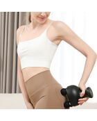 Mini masseur portatif vibrant SYNERFIT à 4 têtes 6 intensités de massage modèle Thera Gun poudre