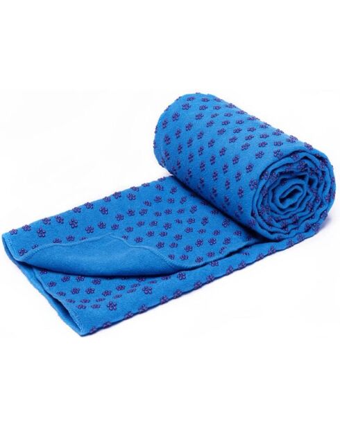 Kits de Yoga 5 en 1 inclus Tapis de yoga , serviette, balle de yoga, brique de yoga, fitness band modéle Yoga fit bleu