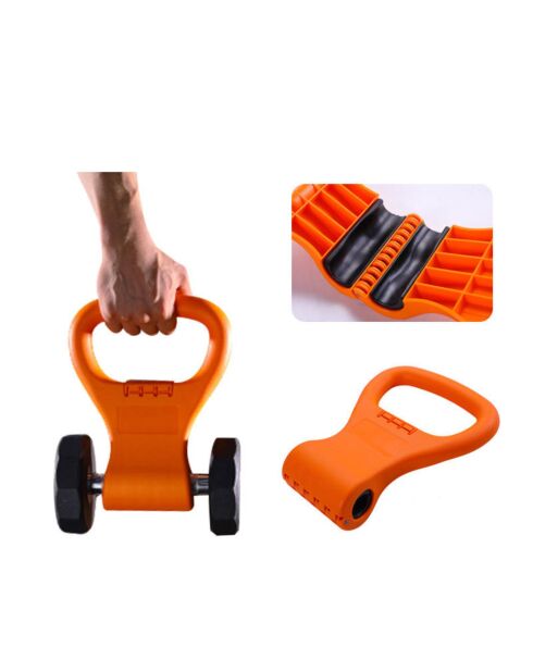 Barre d'haltères réglable et adaptateur de poids, poignée pour kettlebell, clip de fixation pour haltères et exercices