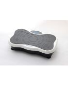 Plateforme vibrante de remise en forme modèle Powerfit avec poignée blanc - 53 x 32 x 100 cm