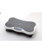 Plateforme vibrante de remise en forme modèle Powerfit avec poignée blanc - 53 x 32 x 100 cm