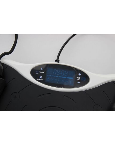 Plateforme vibrante de remise en forme modèle Powerfit avec poignée blanc - 53 x 32 x 100 cm