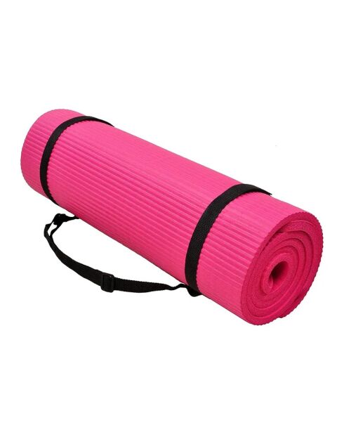 Kits de Yoga 5 en 1 inclus Tapis de yoga , serviette, balle de yoga, brique de yoga, fitness band modéle Yoga fit rose