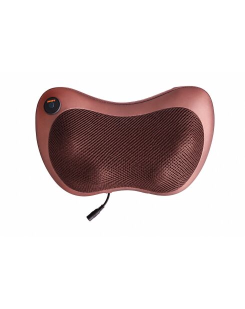 Coussin de massage Shiatsu thermique 4 vitesses,8 têtes de massage modèle Balnéa noir