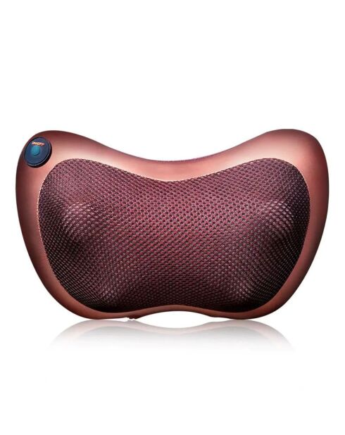 Coussin de massage Shiatsu thermique 4 vitesses,8 têtes de massage modèle Balnéa noir