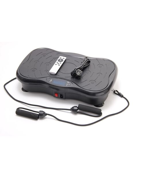 Plateforme vibrante de remise en forme modèle Powerfit avec poignée noir - 53 x 32 x 100 cm