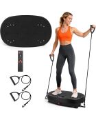 Plateforme vibrante de remise en forme modèle Powerfit avec poignée noir - 53 x 32 x 100 cm