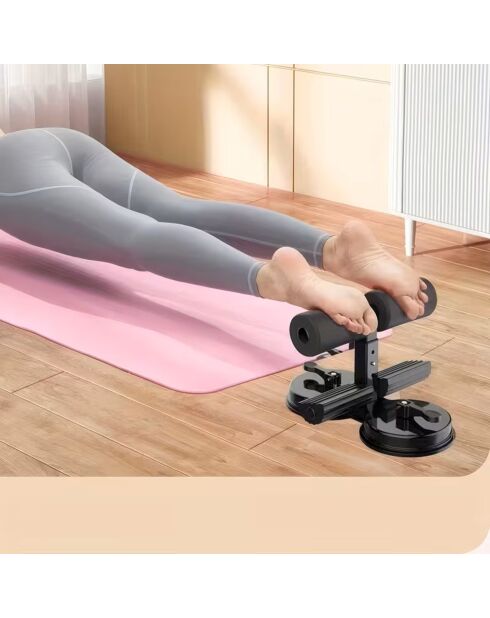 Barre de sol pour abdominaux Ventouse noire