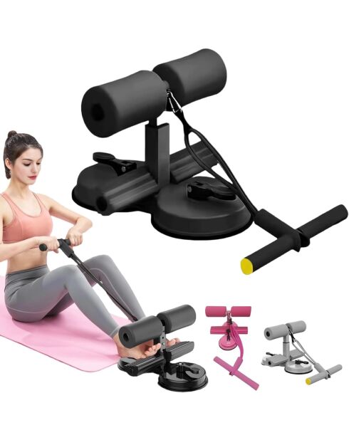 Barre de sol pour abdominaux Ventouse noire
