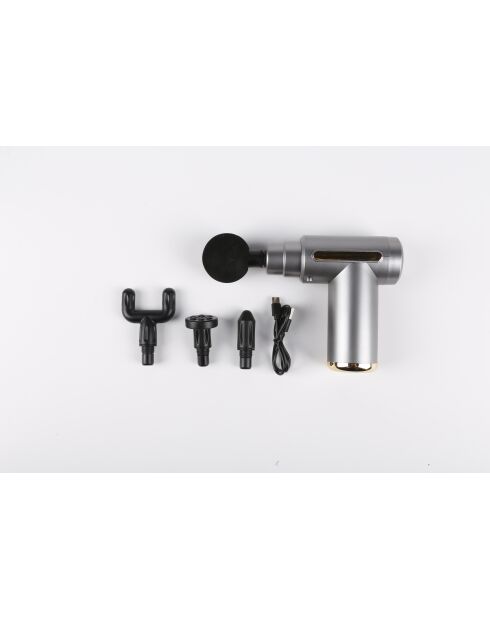 Mini pistolet masseur facial portable électrique modèle Véga Gun gris
