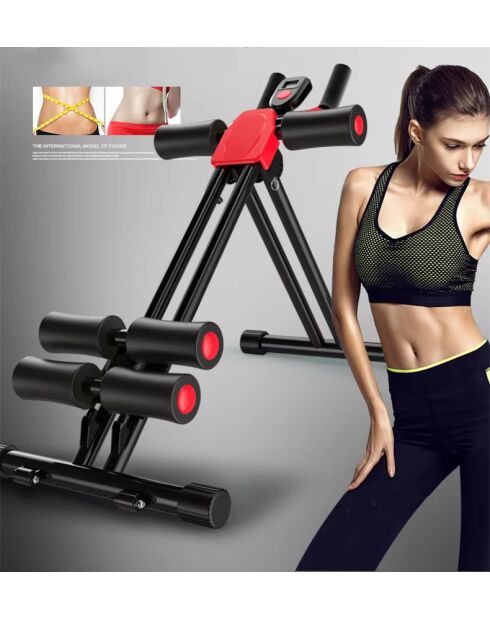 Banc Pliable multifonction écran LCD pour Abdominaux d'entraînement complet du corps modèle Tech Gym