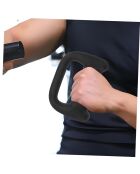 Paire de petits haltères porteurs de poids noire - 1kg l' unité