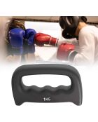 Paire de petits haltères porteurs de poids noire - 1kg l' unité