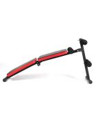 Banc de musculation pliable multifonction entraînement complet modèle COBRA noir et rouge