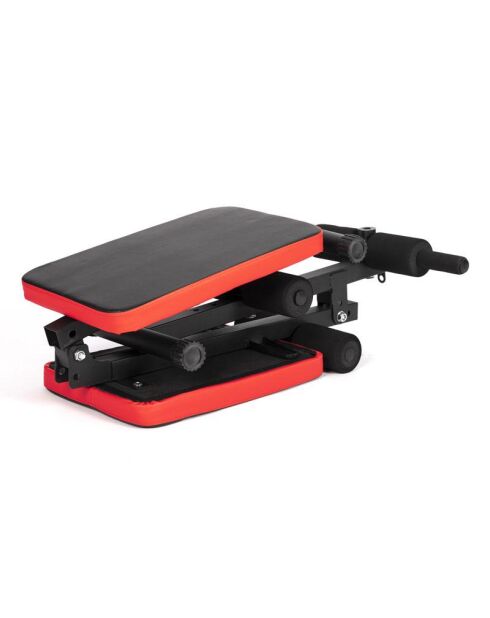 Banc de musculation pliable multifonction entraînement complet modèle COBRA noir et rouge