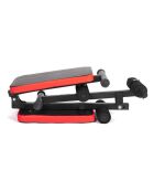 Banc de musculation pliable multifonction entraînement complet modèle COBRA noir et rouge
