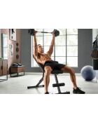Banc de musculation pliable multifonction entraînement complet modèle COBRA noir et rouge