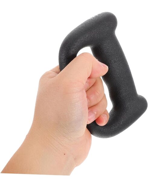 Paire de petits haltères porteurs de poids noire - 2kg l'unité