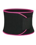 Ceinture de sudation en néoprène et lycra modéle Sauna fit noir et rose