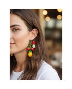 Boucles d'oreilles Sumerena Steel doré/multicolore